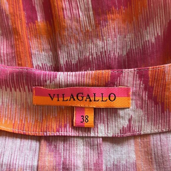 Vilagallo Ikat Kaftan Cover Up Dress 38 / 6 - Picture 13 of 14
